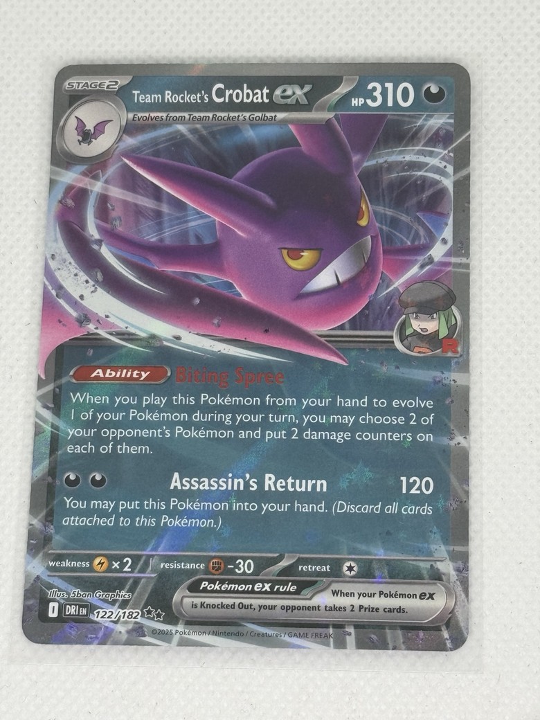 Team Rocket's Crobat ex front