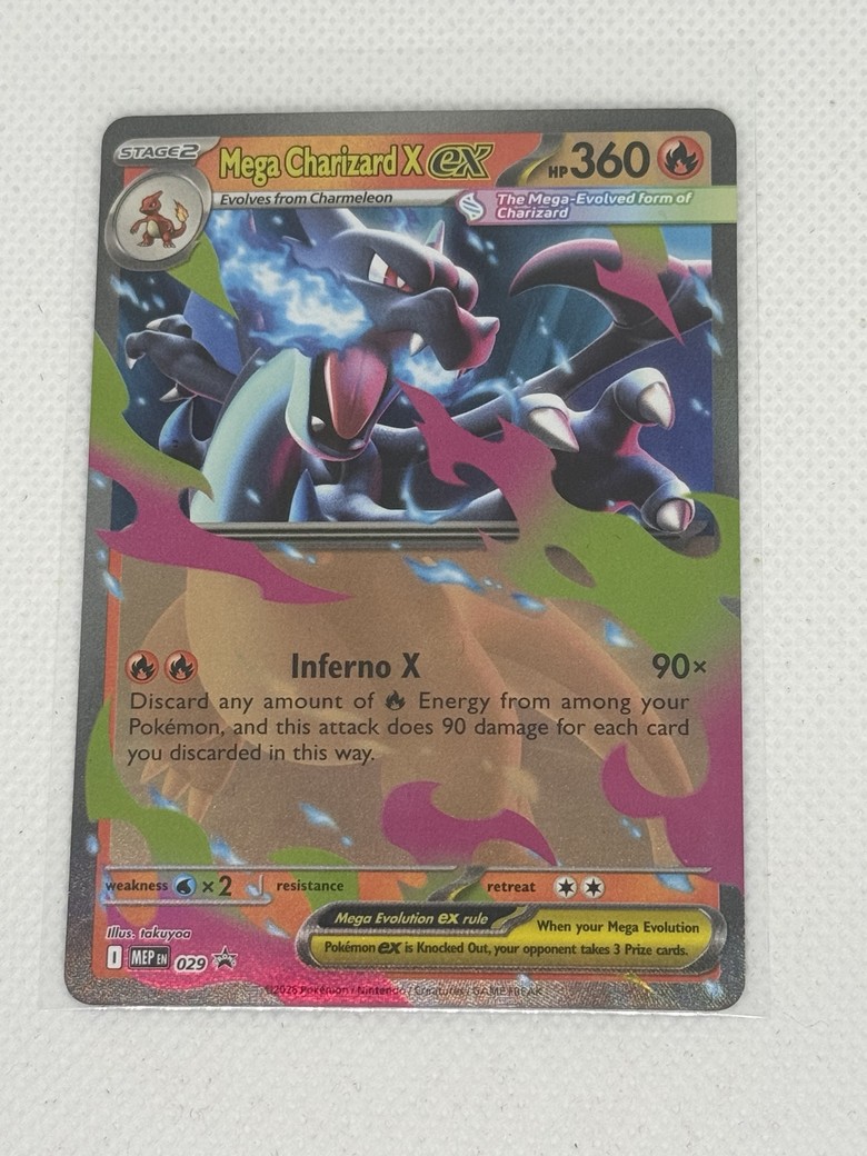 Mega Charizard X ex front
