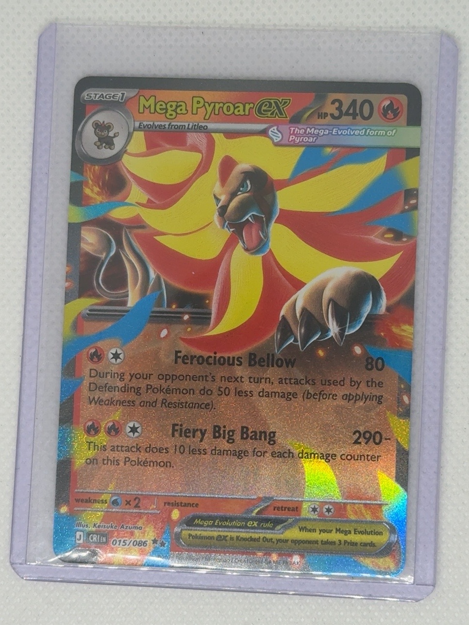 Mega Pyroar ex front